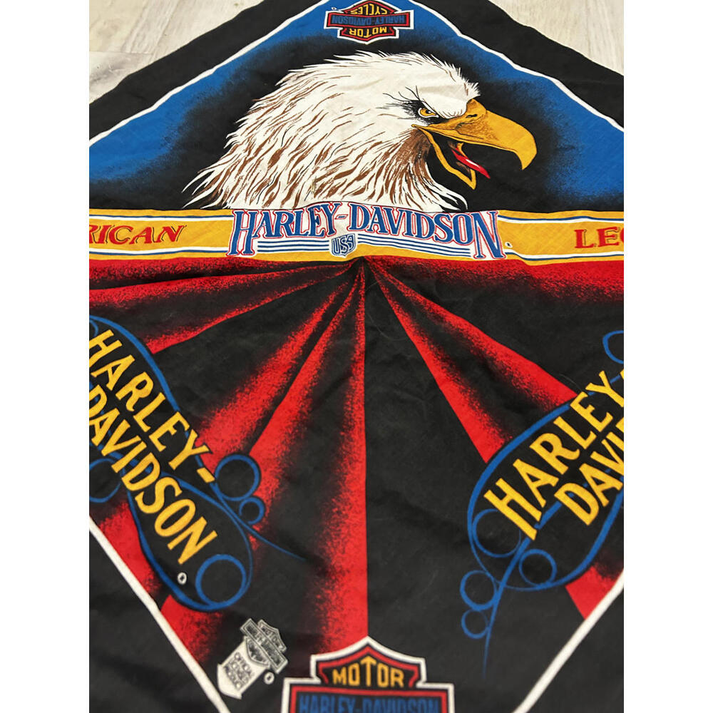 Lot of 3 Vintage 90s Harley Davidson Licensed Bandanas